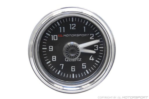 MX-5 Clock Ø 52mm Black With Chromed Ring I.L.Motorsport