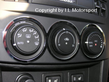 MX-5 Heater Control Surround Silver Eloxated I.L.Motorsport