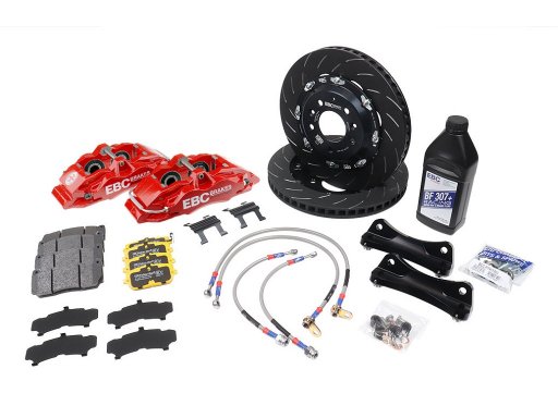 MX-5 EBC Apollo uitgebalanceerde grote remkit, rood