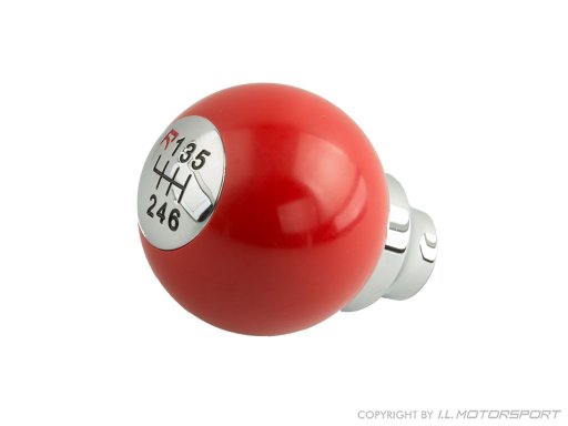  MX-5 shift knob snooker red chromed 6 speed