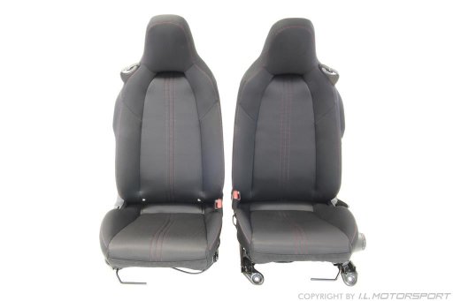 MX-5 Set Of Two Seats left / right - Red Stitching with side airbag