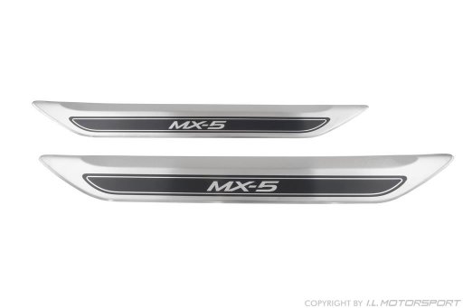 MX-5 Stainless Steel Aluminium Scuff Plates 2 Piece Set