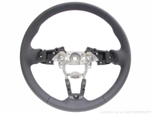 MX-5 Steeringwheel MK4, leather with red stitching