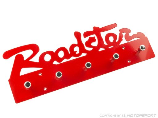 MX-5 Roadster Wall Coat Rack , Red glossy