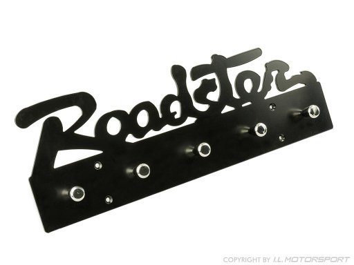 MX-5 Roadster Wall Coat Rack , Black glossy