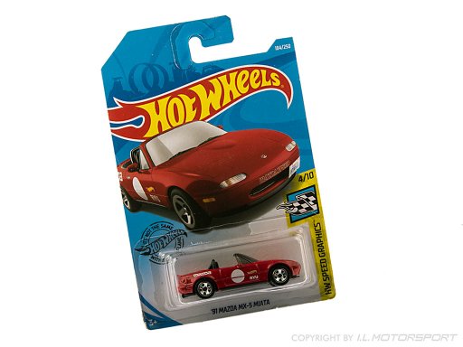 MX-5 model car Hot Wheels 91 MK1 Red 1:64