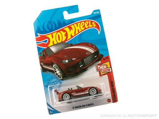 MX-5 model car Hot Wheels MK4 Metallic Red 1:64