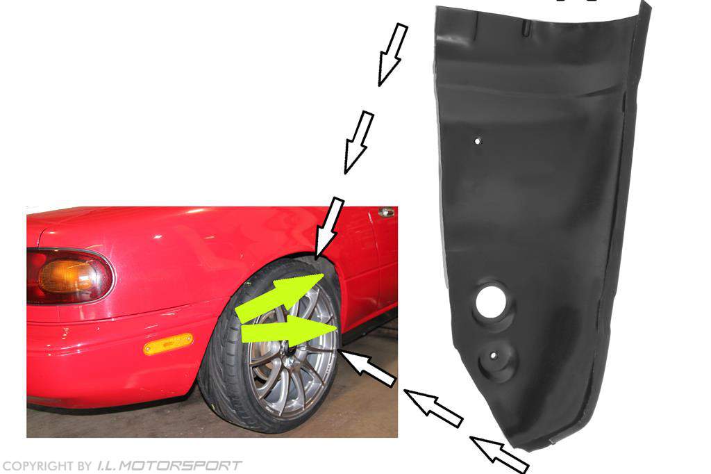 MX5 Right Rear Lower Wheel Well Repair Section