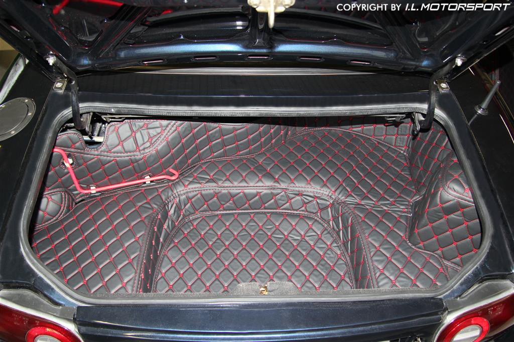 Schwarzes vorgeformtes Kofferraummatten-Set für Mazda MX-5 NA - 8 Stück -  MX20074 