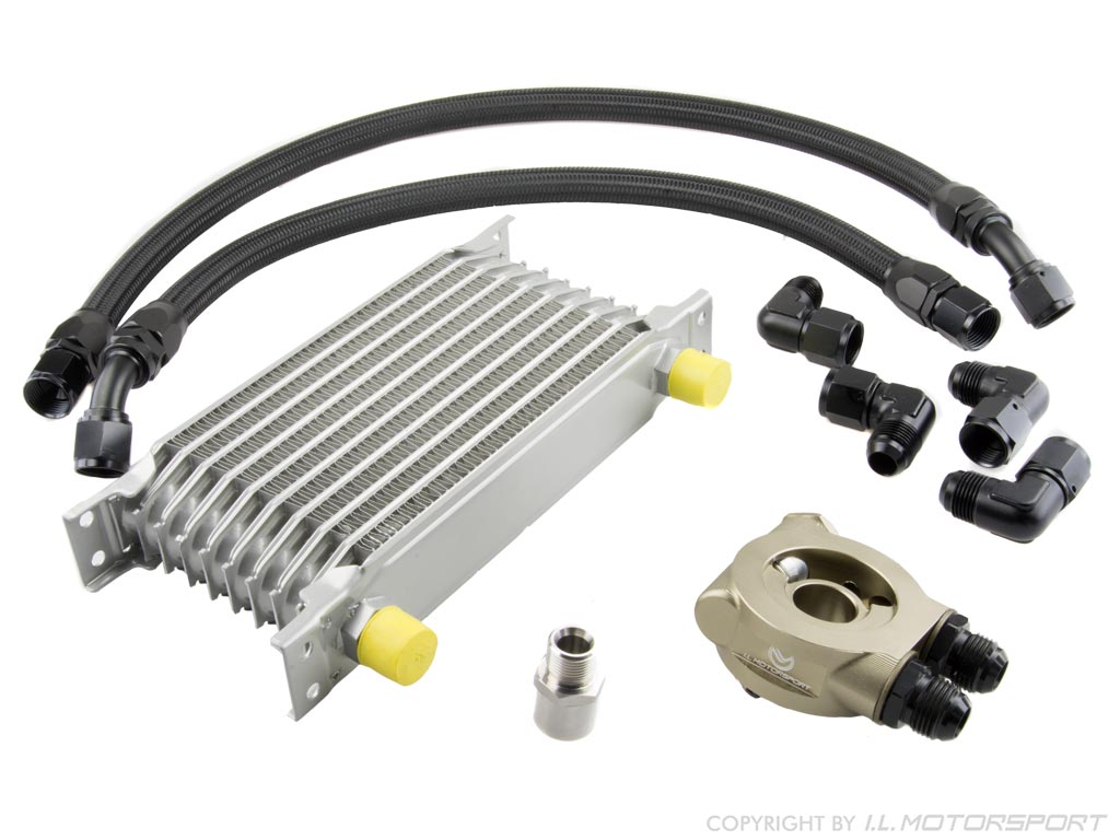 MX5 Thermostat controlled oil cooler set with Spal fan