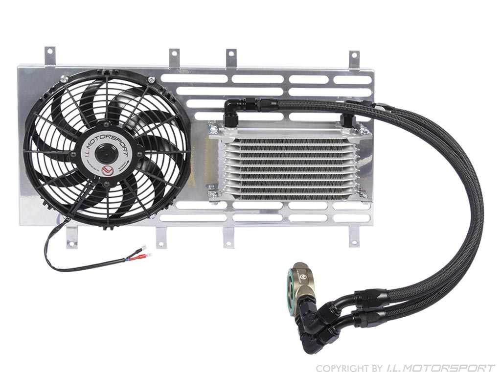 MX5 oil cooler set with Spal fan without thermostat
