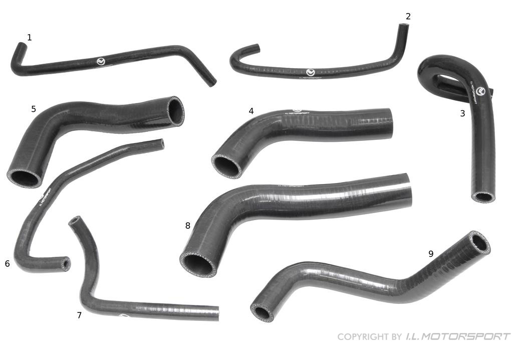 MX5 Black Silicone Cooling Hose Set I.L.Motorsport