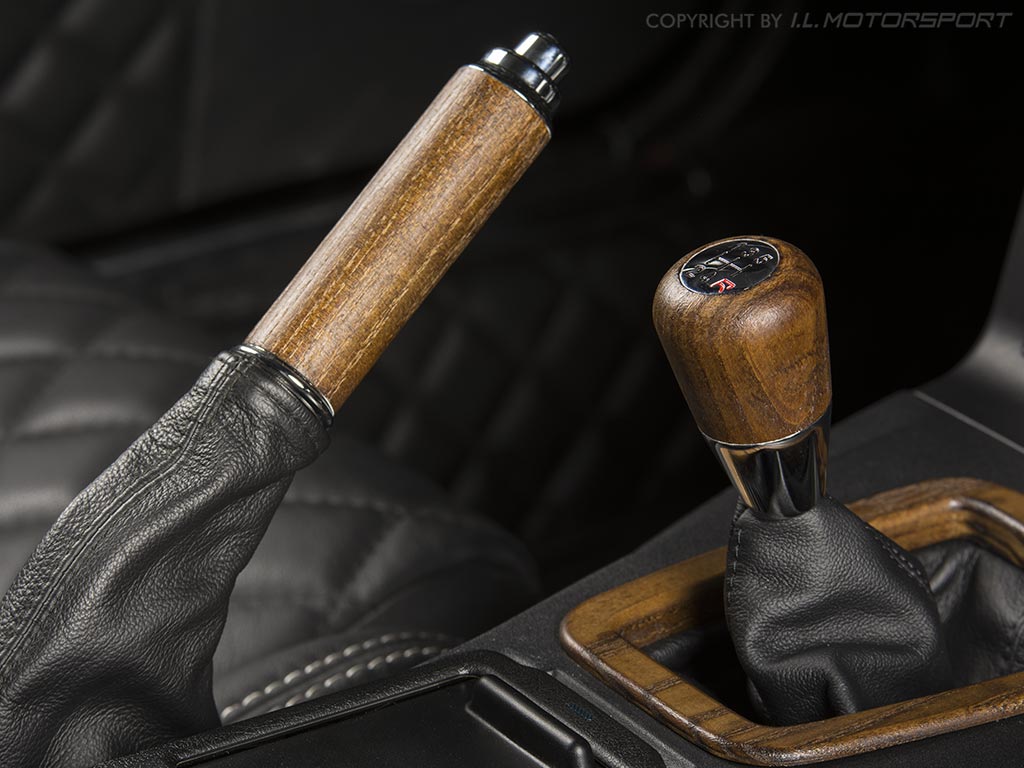 MX5 hand brake handle ash wood, chrome