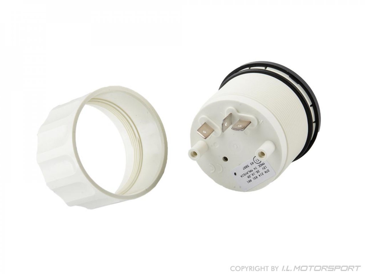 MX5 Analogue Clock Black VDO