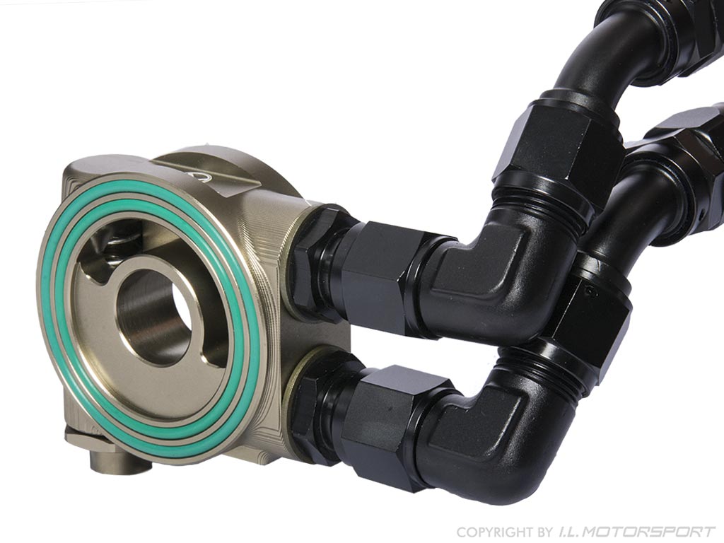 MX5 Thermostat controlled oil cooler set with Spal fan