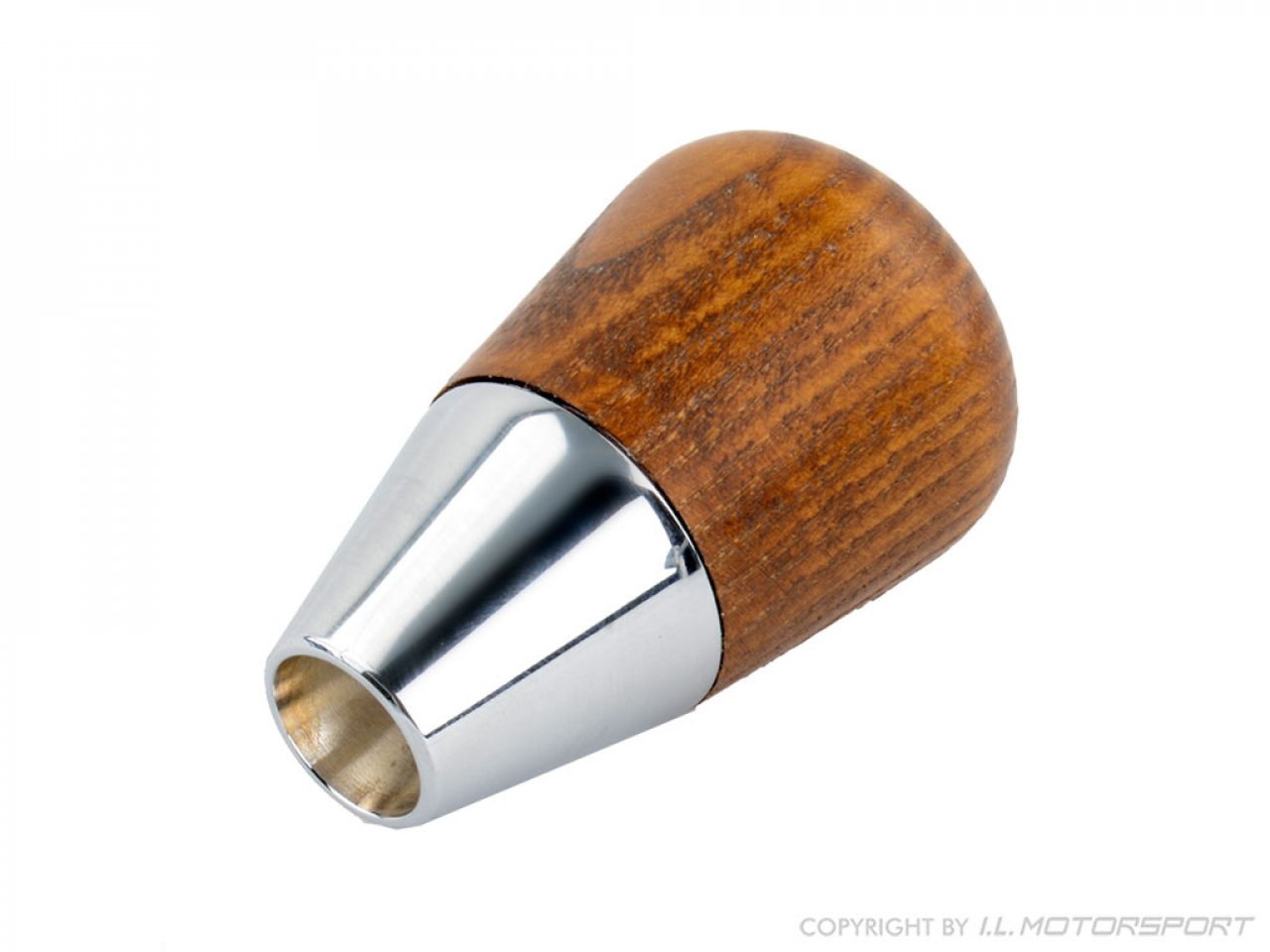 MX 5 wooden gear knob 6 speed with chrome inlay