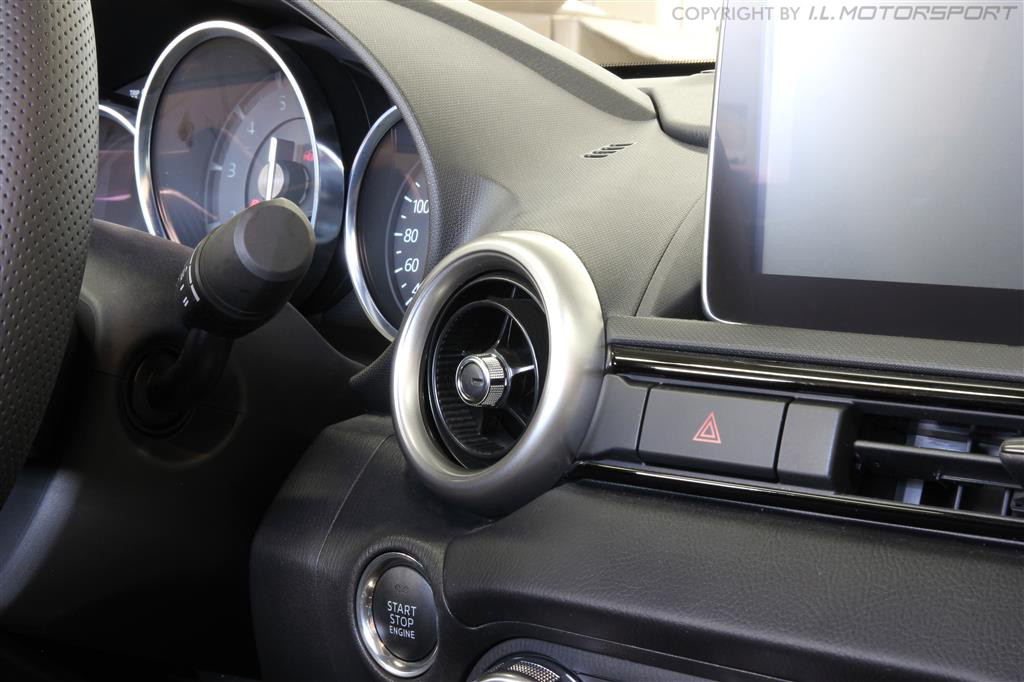 MX5 Air Vent Trim Set Silver