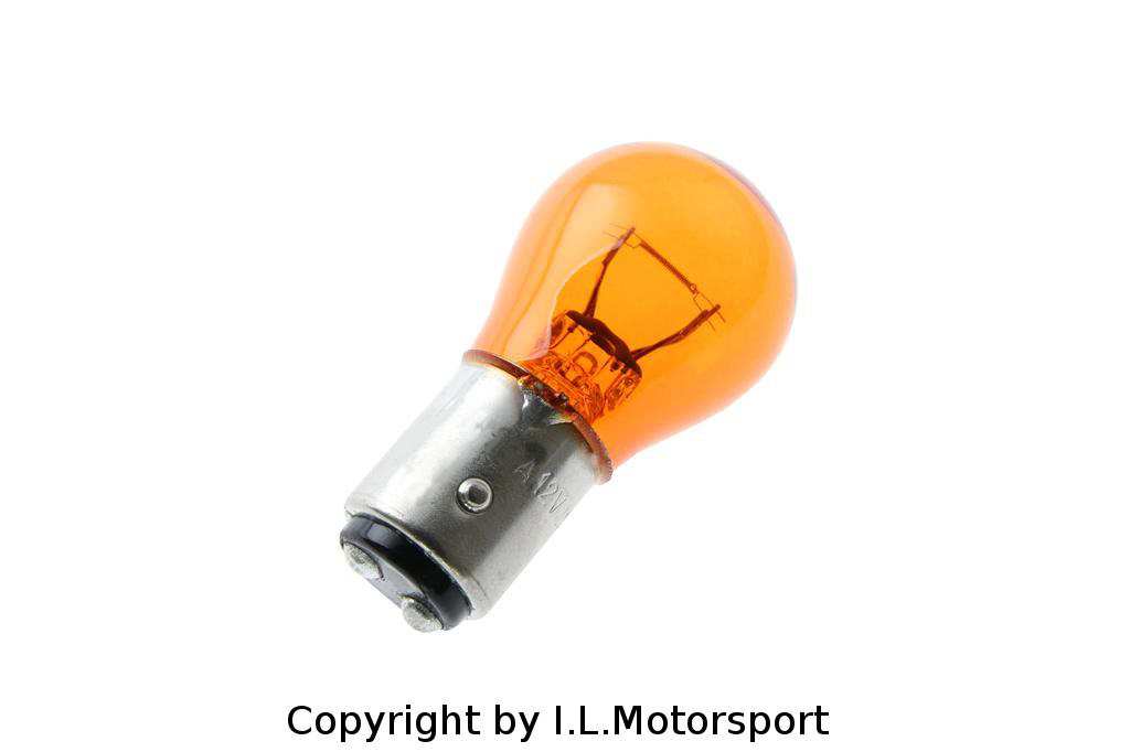 1 Stück MX-5 Lampe Kugelbirne 12V 21/5 W gelb MX5-2 Faden Birne gelb