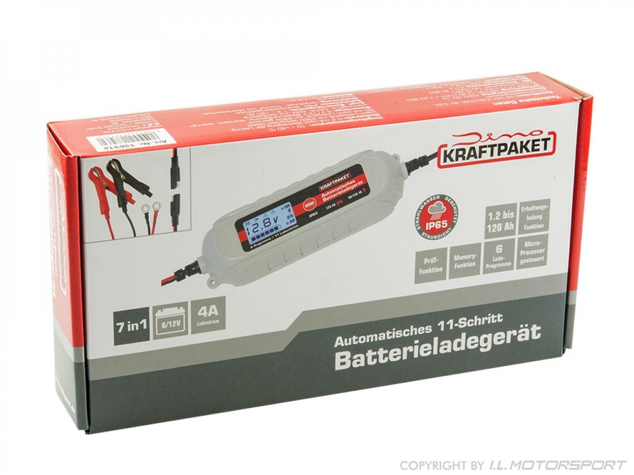 Dino KRAFTPAKET Vollautomatisches Batterie-Erhaltungsladegerät