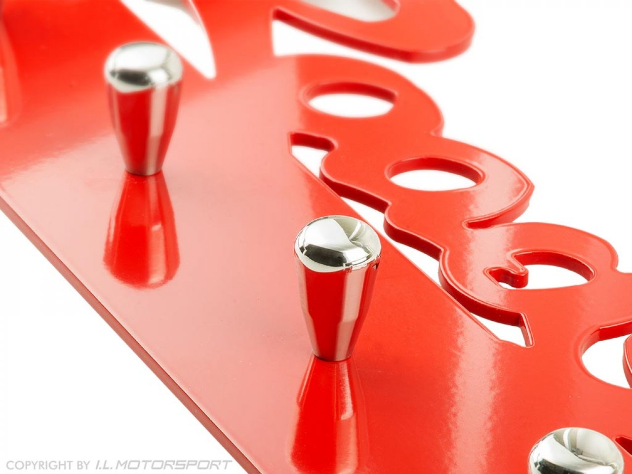 MX5 Roadster Wall Coat Rack , Red glossy