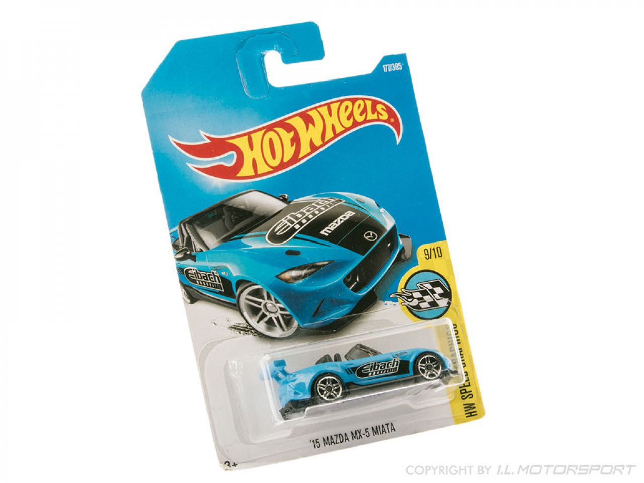 MX-5 Modellauto Hot Wheels ND Blau / Schwarz 1:64