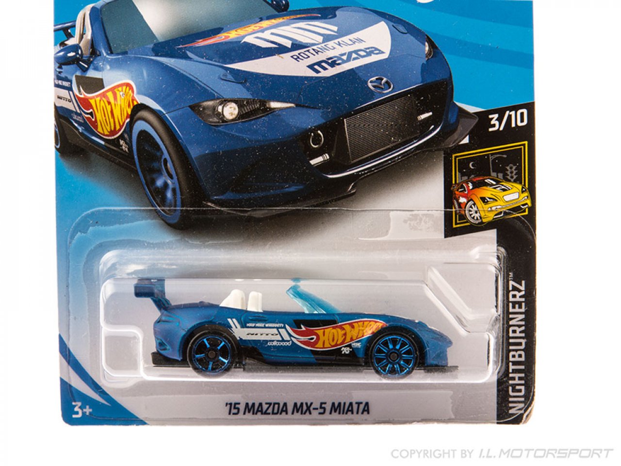 MX5 model car Hot Wheels MK4 Metallic Blue 164